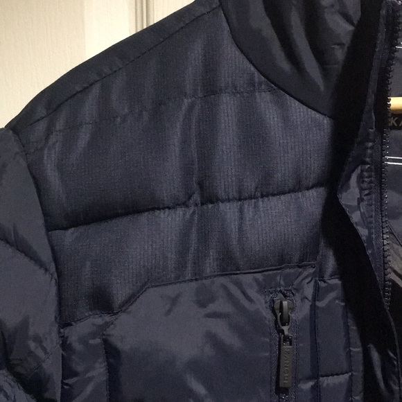 Kangol Double Zip Button Collar Wind Breaker Coat - Picture 5 of 12